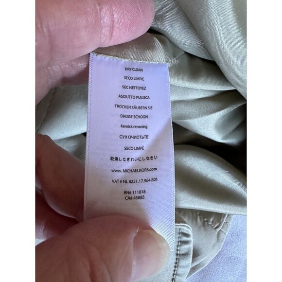 Michael Kors Jacket Blazer Women Sz 14 Button Down Pockets Military Style Lined - Picture 9 of 11